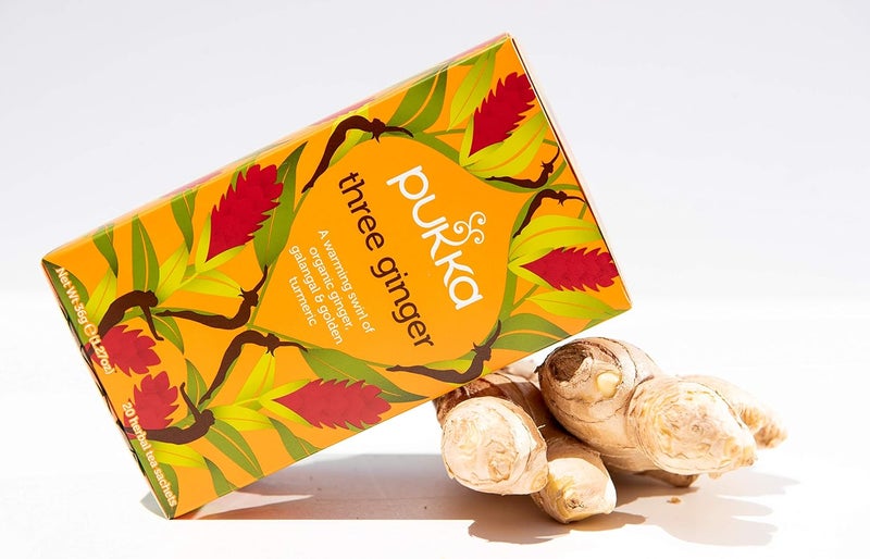 Pukka Organic Three Ginger Herbal Tea - 60 Tea Bags - Image 5